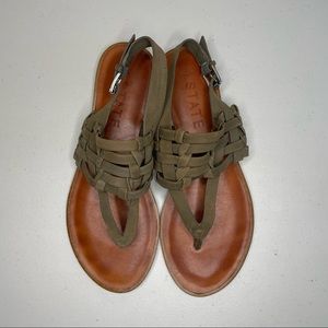 1.State strappy flat sandals size 7.5